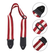 1pc Stylish Guitar Straps Adjustable Stripe Straps for Electric Acoustic Guitar