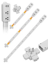 Electrical Outlet Extender Stick with 2 USB-A USB C 2 AC Outlets,Free Combina...