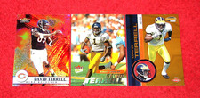 DAVID TERRELL BEARS SERIAL NUMBERED ROOKIE RC LOT OF 3 DIFFERENT CARDS (FP#3A)