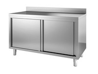 Combisteel Arbeitsschrank Mit 2 TüRen Aufkantung Aus Edelstahl 1600X600X850Mm