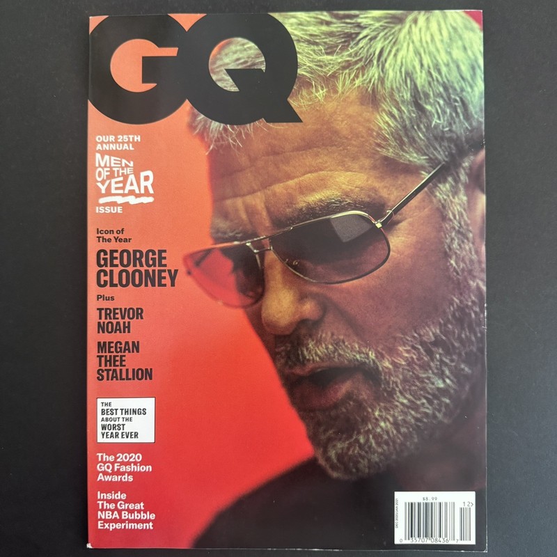 GQ MAGAZINE Dec 2020/Jan 2021 GEORGE CLOONEY Men of the Year TREVOR NOAH Fashon