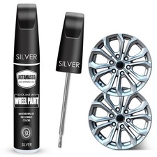 Silver Rim Touch up Paint - Wheel Repair Kit Curb Rash, Quick and Easy Wheel Scr