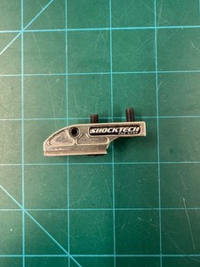 SHOCKTECH "#1" rail mount/micro drop. Matte silver. RARE! Old school. Vintage.