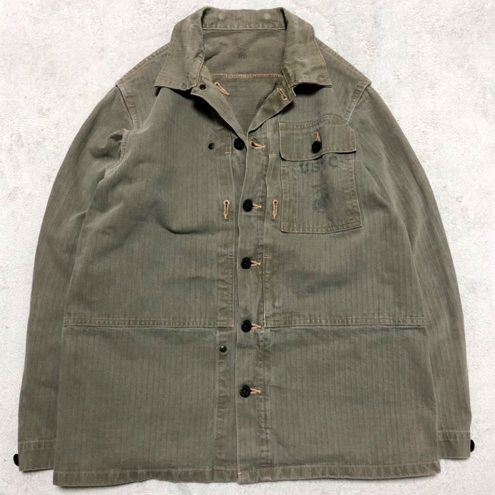 Buzz Rickson's Herringbone Utility Jacket Excelle… - image 2