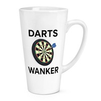 Gift Base Darts Wanker 17Oz GroßE Latte Tasse Keramik Weiß Vatertag