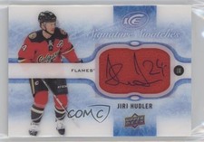 2015-16 Upper Deck Ice Signature Swatches /350 Jiri Hudler #SS-JH Auto 0c3