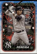 Everson Pereira 2024 Topps Holiday New York Yankees Rookie #H186