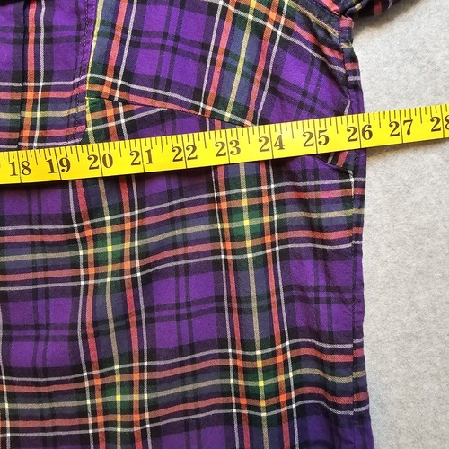 Lauren Ralph Lauren Jeans Women's 2XL Long Sleeve Purple Multicolor Plaid Shirt - Picture 5 of 18