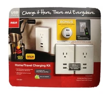 RCA Home/Travel Charging Kit