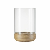 Blomus Windlicht Lanto Oak, Size L, Eiche, Glas Klar, 66258 Shop Exclusive