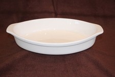 Schillerbach Porzellan Auflaufform, Oval, Backform mit Griff, Ofenform