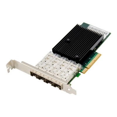 PCIe x8 10Gbps SFP+ Server NIC - Intel X710-DA4, Fiber-Optic LAN Controller Card