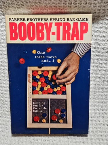 VNTG 1965 BOOBY-TRAP Parker Brothers Board Game in Original Box & in VF Shape!