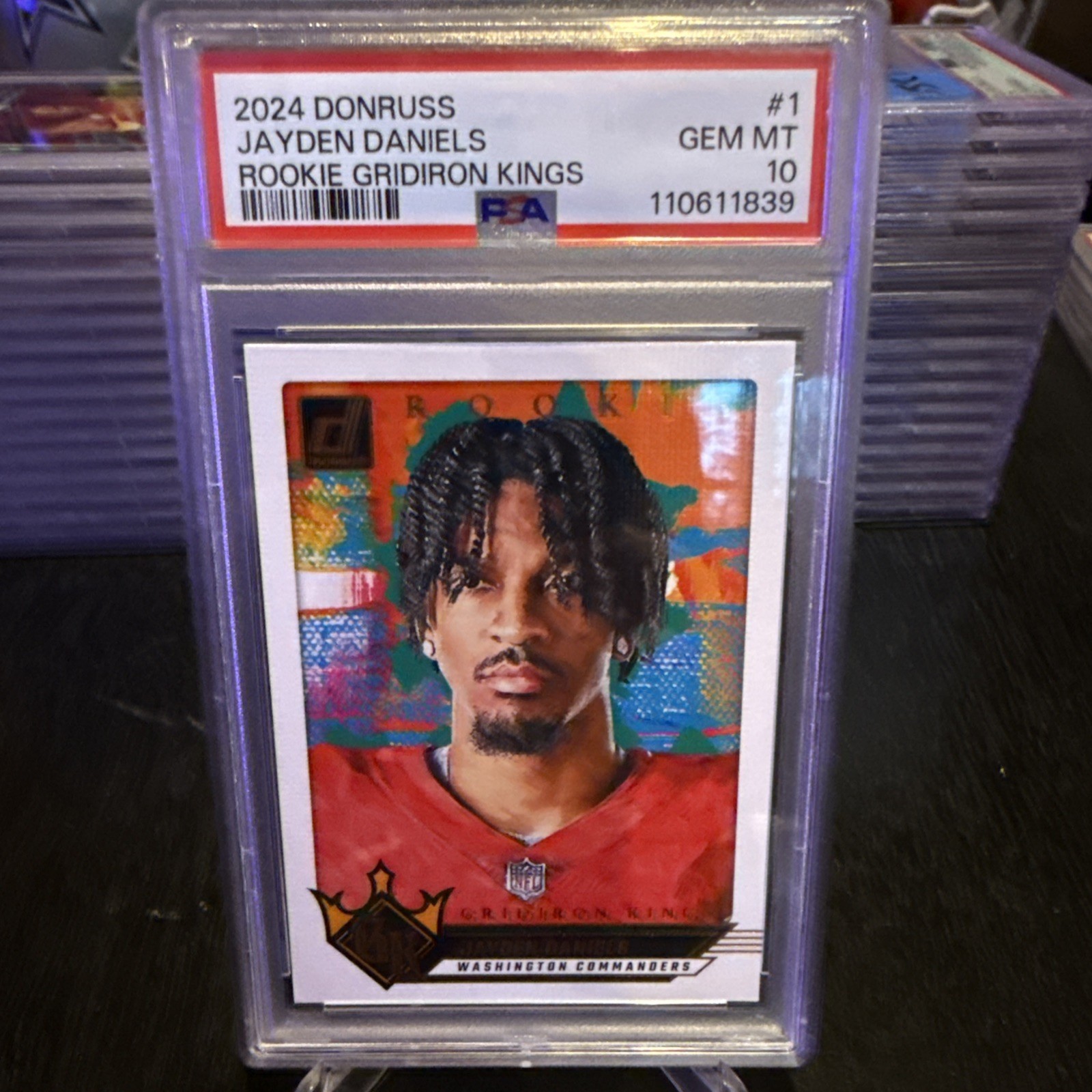 2024 Panini Donruss Rookie Gridiron Kings Jayden Daniels #1 (RC) PSA 10 GEM MINT