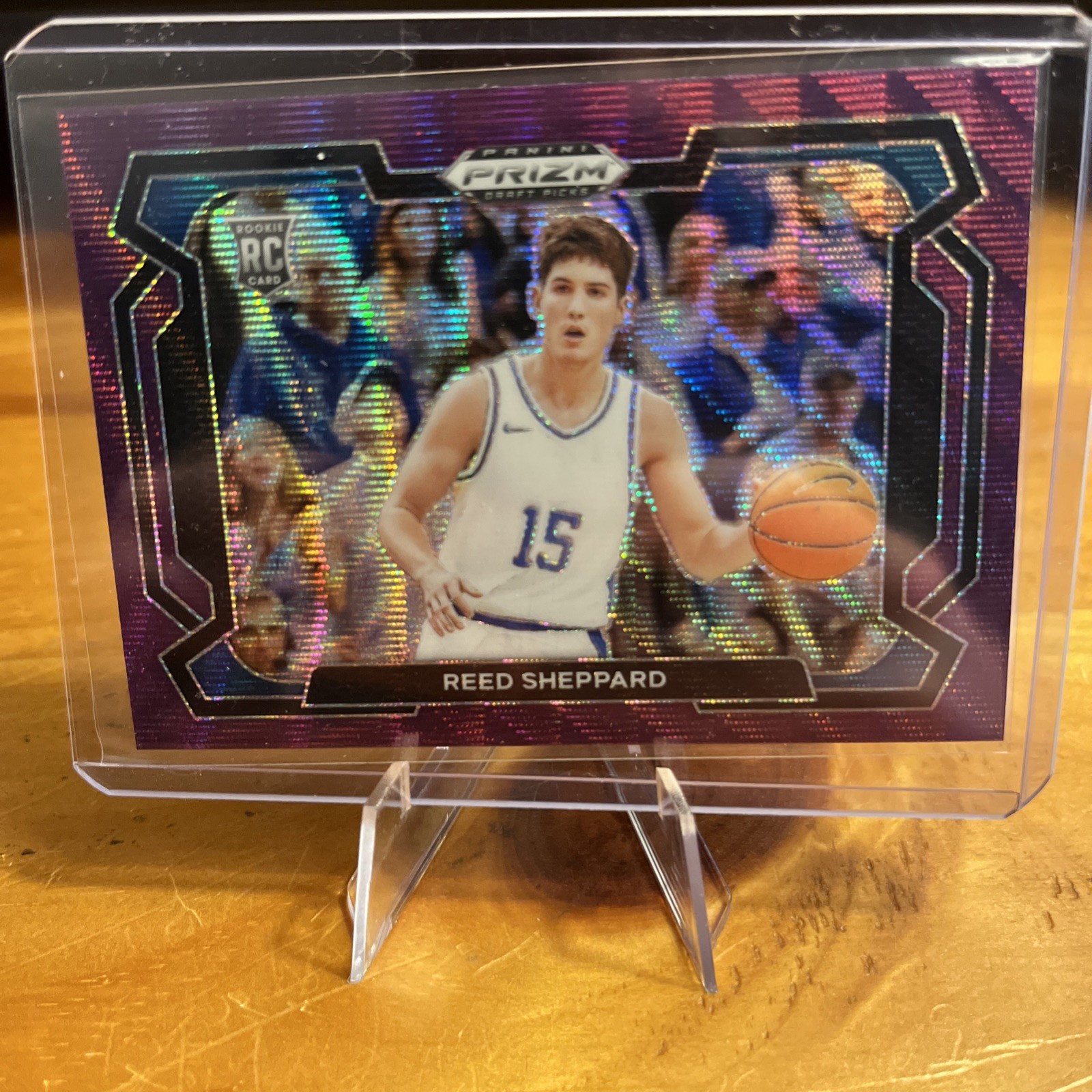 2024-25 Panini Prizm Draft Picks-Reed Sheppard#21 Purple Wave Variations(RC)