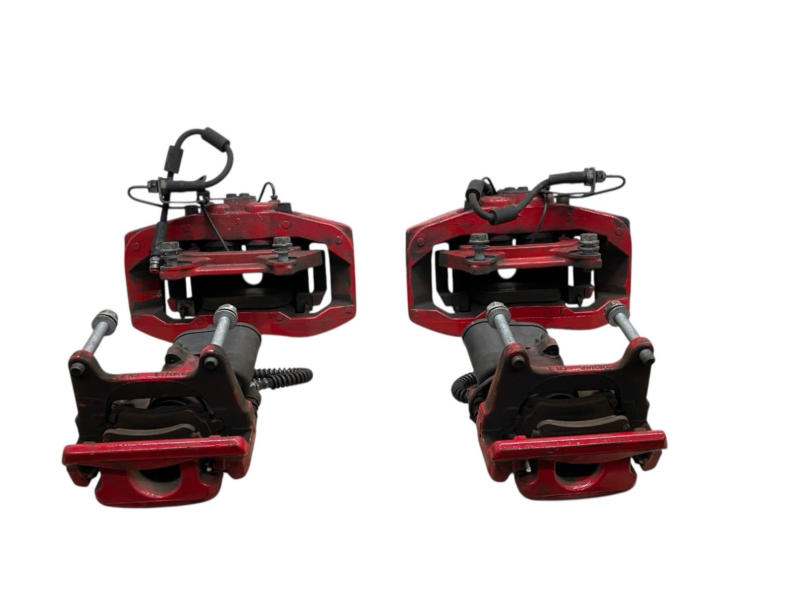 2015 BENTLEY CONTINENTAL RH LH FRONT & REAR BRAKE CALIPER SET 4PCS RED 48K MILES