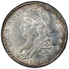 1807 ‘50/20’ PCGS AU Details (O-112, Large Stars) Capped Bust Silver Half Dollar