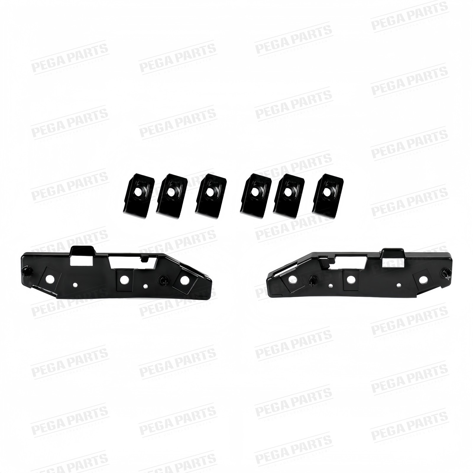 Complete Front Bumper Cover Grille Fog Light Assembly For 2015-2018 ...