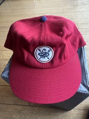 Primitive Skateboarding Red Snapback Cap Hat w/ snake and arrows Patch SAMPLE