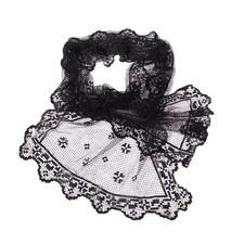 Scialle in Filet Nero Cotone - XX Secolo Italia