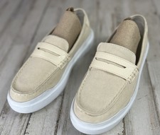 Cole Haan Grandpro Rally Penny Loafer Shoe Womens 7 B Beige Slip On W25370