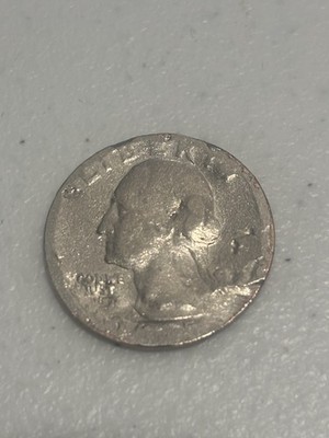 Us 25 cents quarter error very rare coin can t see the year 