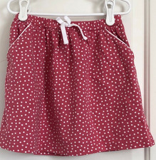 Hanna Andersson girls 120 7 pink white polka dot skirt ref 1479