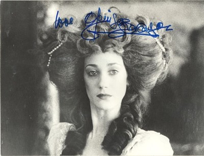 AMERICAN FORMER MODEL & ACTRESS MARISA BERENSON, SIGNED VINTAGE STUDIO PHOTO.