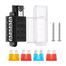 4 Circuit Fuse Block for ST Blade 5045 with Cover for Marine