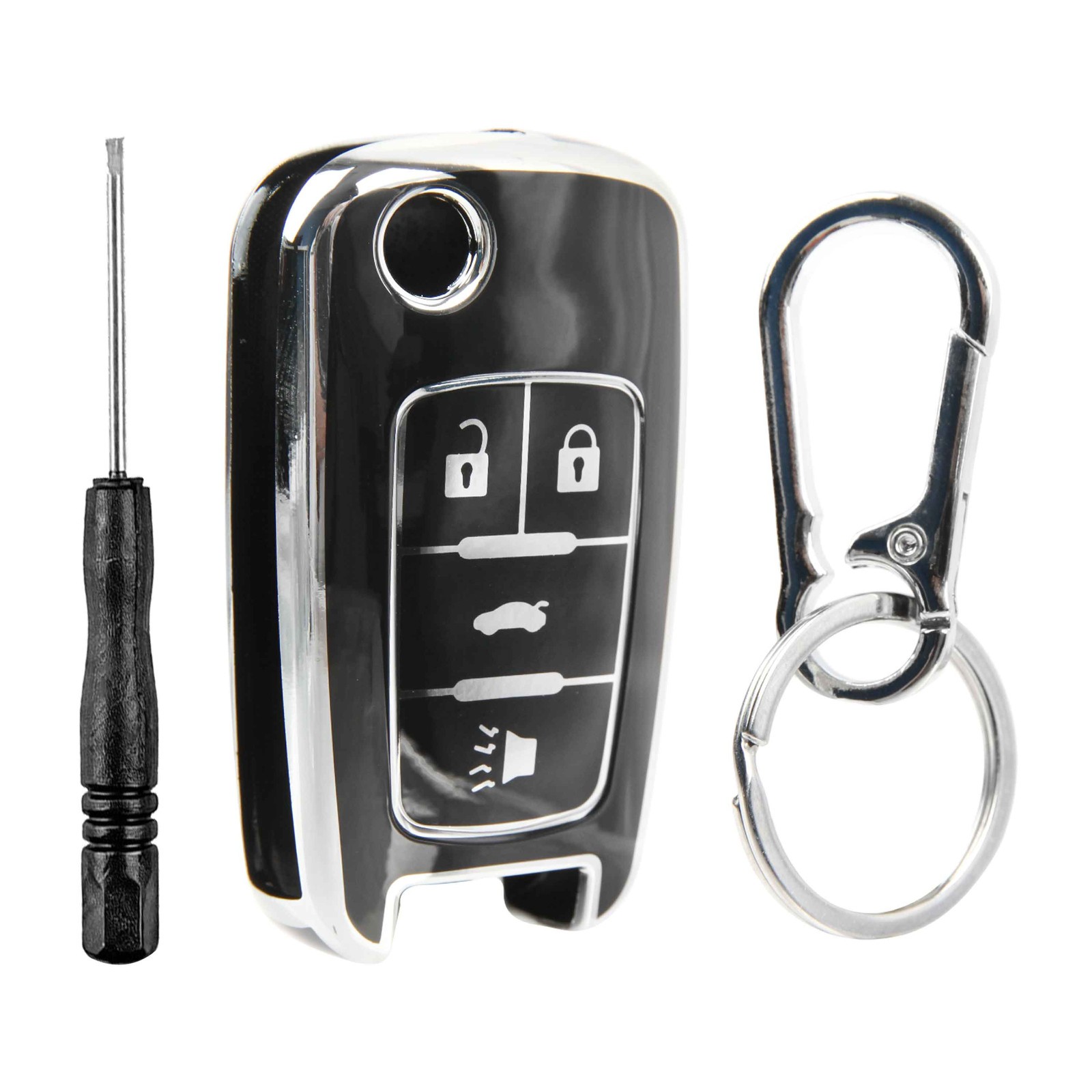 Remote Key Fob Shell Case Polymer Cover for 2014 2015 2016 2017 2018 2019 GMC