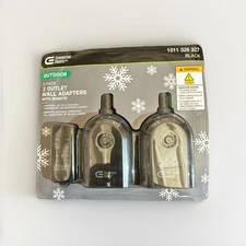 Commercial Electric Wireless Indoor/Outdoor Remote Control with 2 Outlets-2 Pack