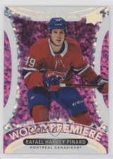2021-22 Upper Deck Ovation World Premiere Pink 21/49 Rafael Harvey-Pinard 16dx