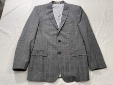 Brooks Brothers Regent Fit Blazer Mens 40R Wool Blend Gray Glen Plaid Jacket EUC