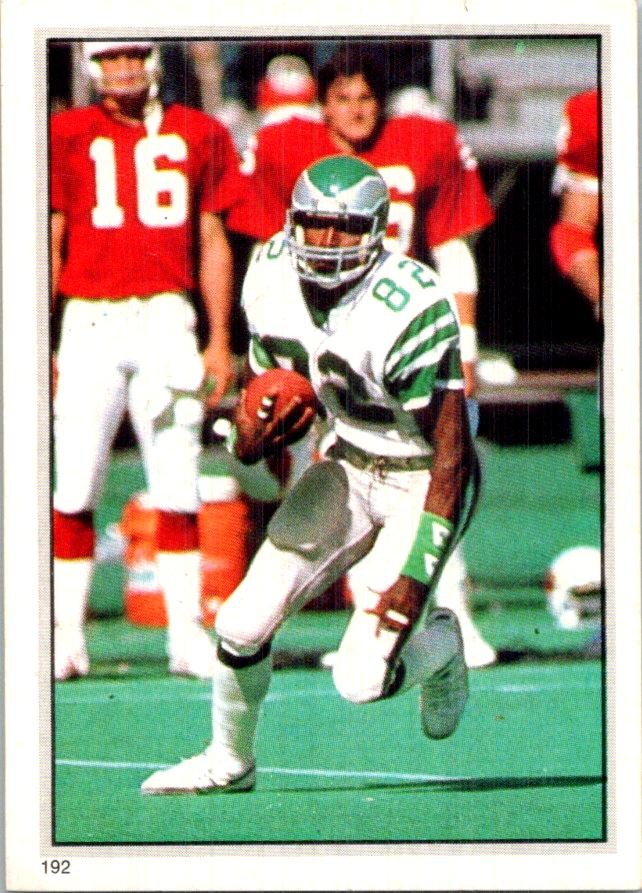 1985 Topps #192 Mike Quick Yearbooks Coming Soon Stickers
