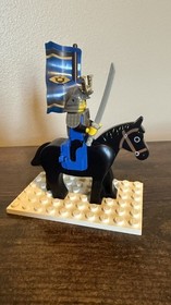 Vintage 1998 LEGO Samurai Swordsman on Horse w/ Flag Set 6013 Castle Ninja