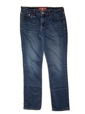 Lucky Brand 2 / 26 Dark Wash Stretch Denim Skinny Straight Low-Rise Blue Jeans