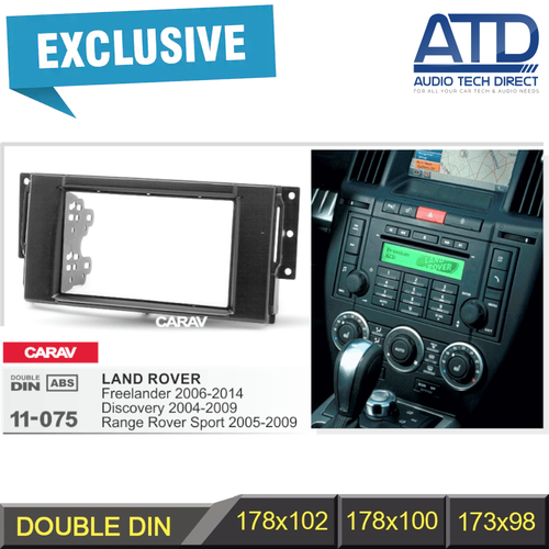 178mm Doble 2 din Caja Panel Radio Estéreo Para Land Rover Freelander |