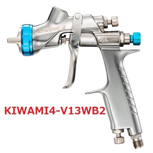 ANEST IWATA KIWAMI4-V13WB2 1.3mm Successor Model Gravity Spray Gun Blue Fast/S - 第 1/6 張圖片