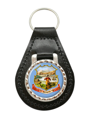 Nebraska USA Leather Key Fob | eBay Australia