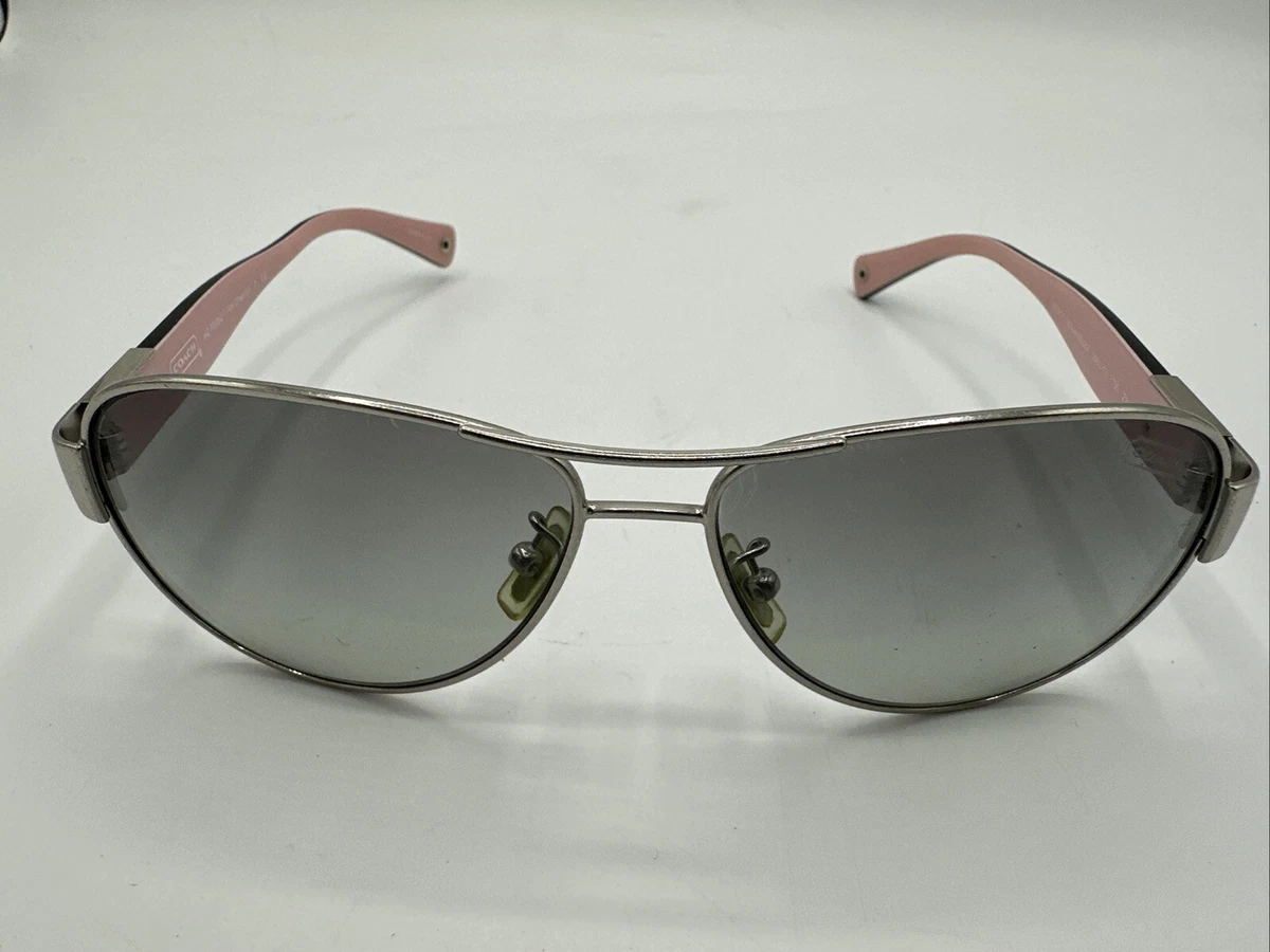 Coach Aviator Sunglasses HC7028 (L915) Jaclyn 9138/17 59 [] 13 135 Silver Coach Polarized Aviator Sunglasses for Women for sale | eBay main image 3