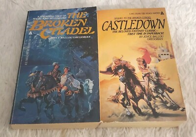 JOYCE BALLOU GREGORIAN 2 Paperback Book Lot FANTASY Broken Citadel CASTLEDOWN