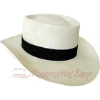 AUTHENTIC PANAMA HAT:  GAMBLER STRAW HAT - PLANTATION