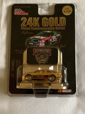 Racing Champions 50th Anniversary 24K Gold Plated #99 Exide 1:64 Scale
