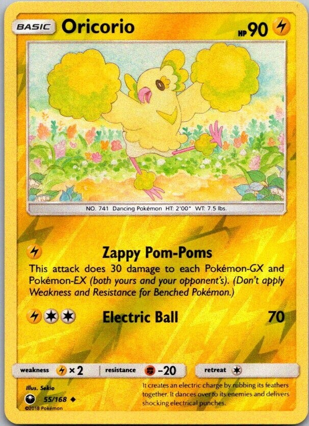 Pokemon - Oricorio - 55/168 - Reverse Holo - Celestial Storm - NM/M