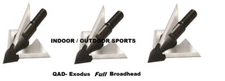QAD Exodus FULL Broadhead 3 PK NEW