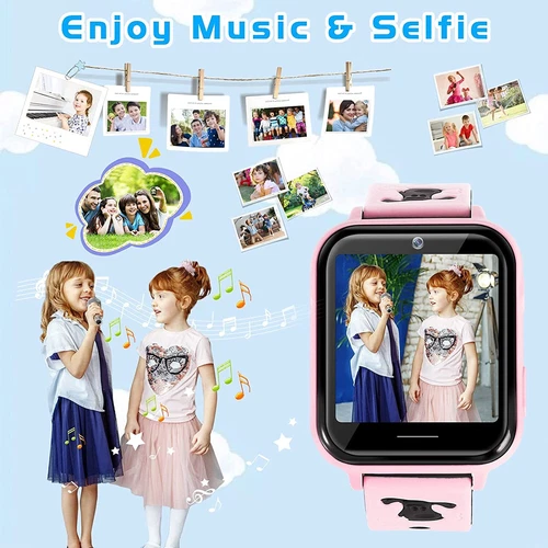 Reloj inteligente para niños con llamada bidireccional reproductor de música cámara juegos reloj SOS para niños - Imagen 38 de 40