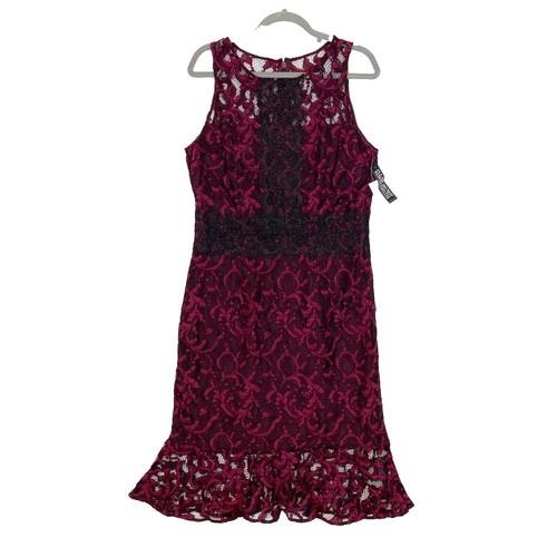 NY&C New York & Company Black Sleeveless Lace Lined Dress Size 8 NWT Style  9305 | eBay