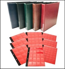 Coin Album Hellas Green 10 Coin Sheets Type Mix Look for 221 Coins