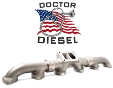 Stainless Steel High Flow Exhaust Manifold Compatible with 2004.5-2010 CAT C13 D