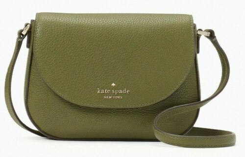 Kate Spade Leila Mini Flap Crossbody Army Green Leather WLR00396 NWT $239  FS 196021023712 | eBay